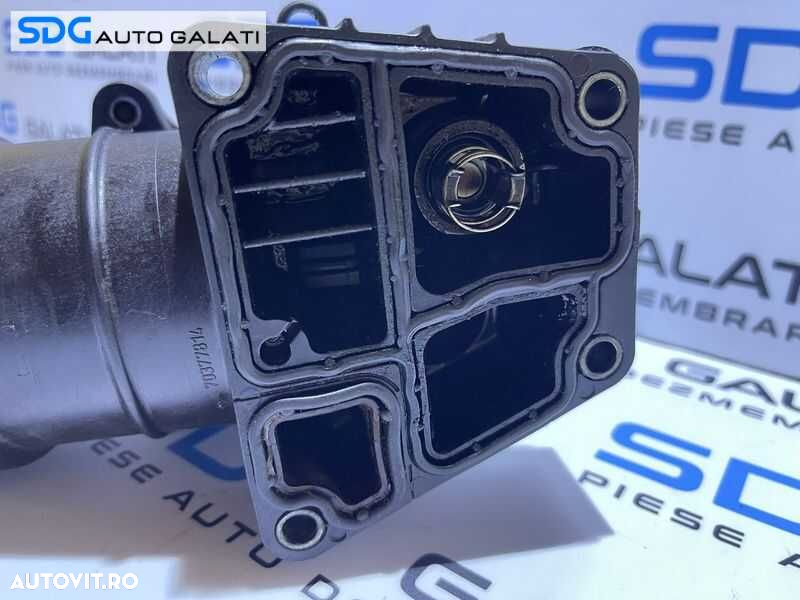 Suport Carcasa Corp Filtru Radiator Racitor Ulei Termoflot Skoda Superb 2 1.6 TDI CAYC 2008 - 2015 Cod 03L115389H 03L117021C - 6
