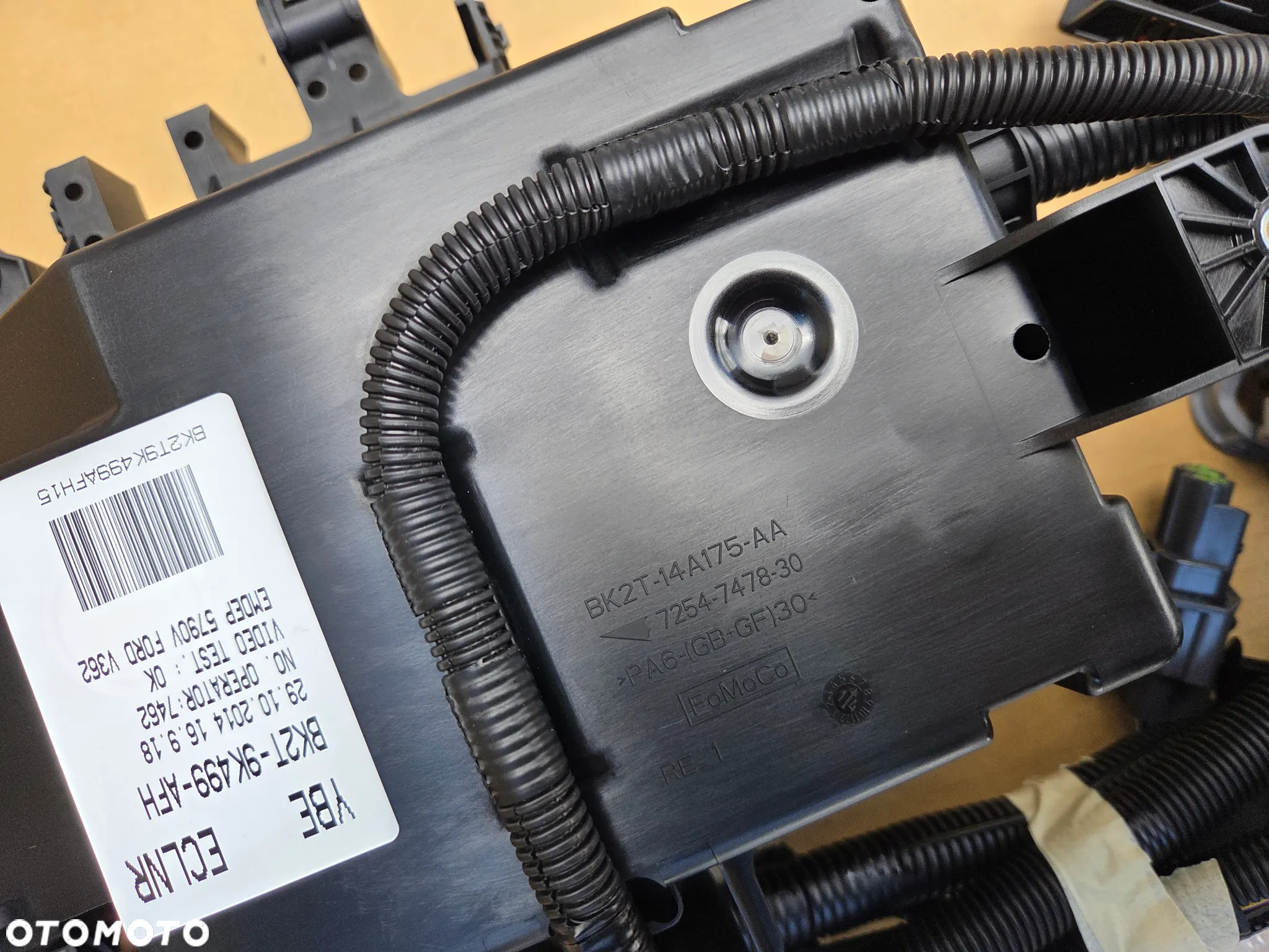 instalacja wiązka Ford Transit MK-8 Custom 1887620 BK2T-9K499-AFH BK2T-14A175-AA skrzynka bezpieczników BSI Exhaust Emission control - 9