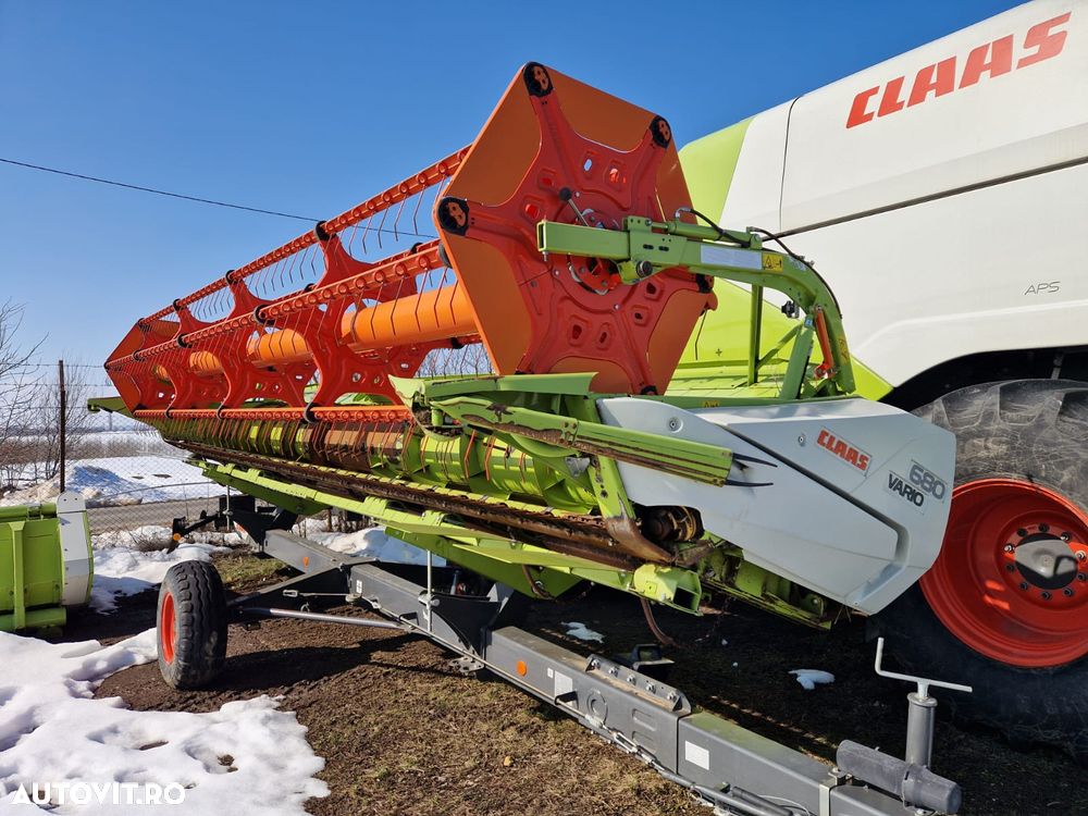 Claas VARIO V 680 HEDER CEREALE  CU CARUCIOR  TRANSPORT CLAAS