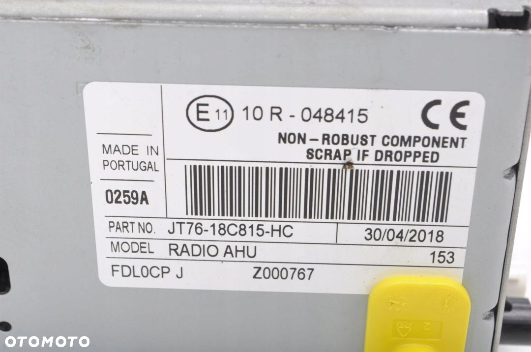 FORD TRANSIT COURIER RADIO CD JT76-18C815-HC - 5
