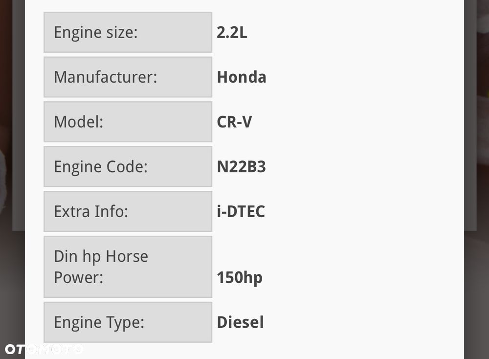 Silnik kompletny Honda CR-v film video n22b Honda CRV 2.2 iDtec N22B3 2011 - 8