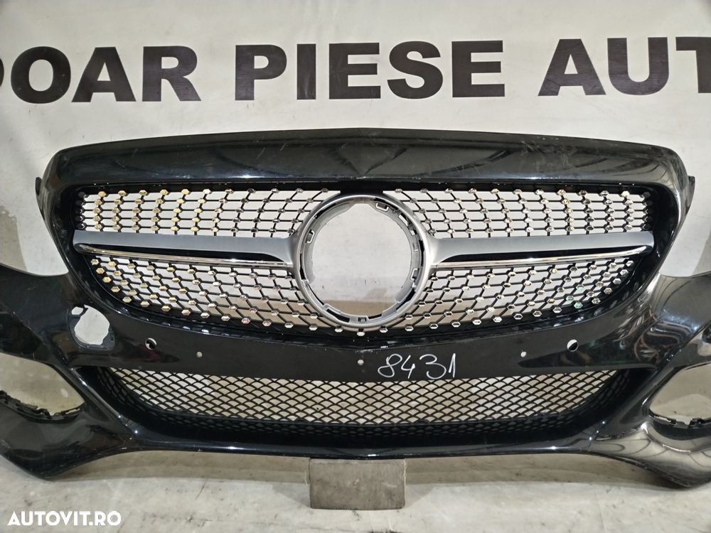 Bara fata Mercedes C-Class, W205, 2014, 2015, 2016, 2017, 2018, cod origine OE A2058800125, cu gauri pentru senzori de parcare (6). - 3
