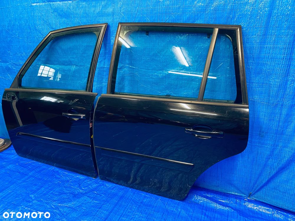 DRZWI LEWE LEWY TYŁ TYLNE KOMPLETNE CITROEN C4 GRAND PICASSO I 2006- ; CZARNE LAKIER EXYB ORYGINAŁ EUROPA - 5
