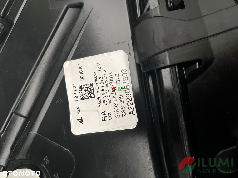MERCEDES W222 Lift Multibeam Reflektor Prawy A2229067803 - 7