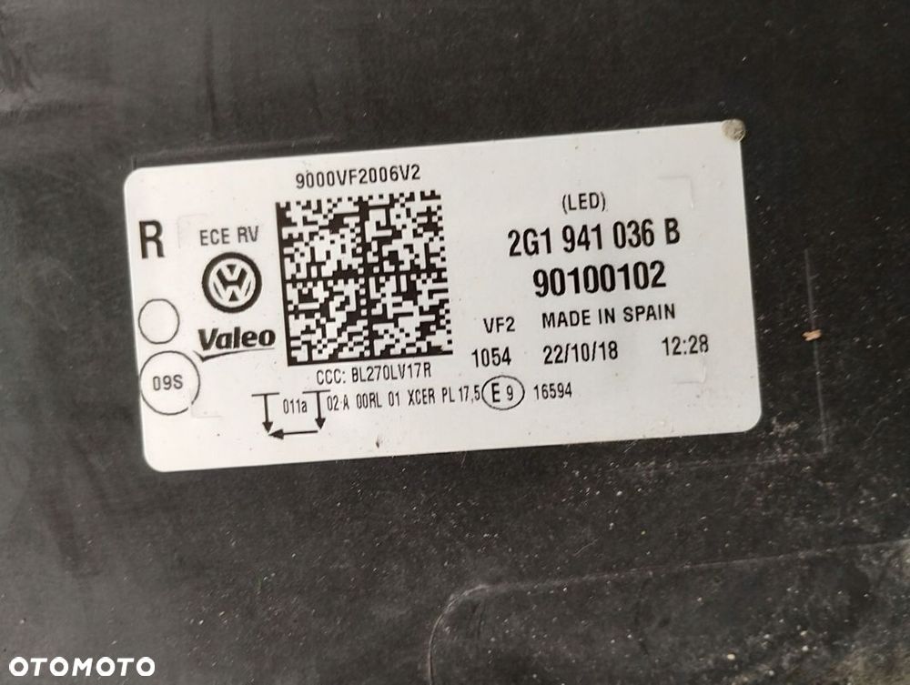 Lampa prawa Full LED VW Polo 2G 2G1 2017-2020 - 8