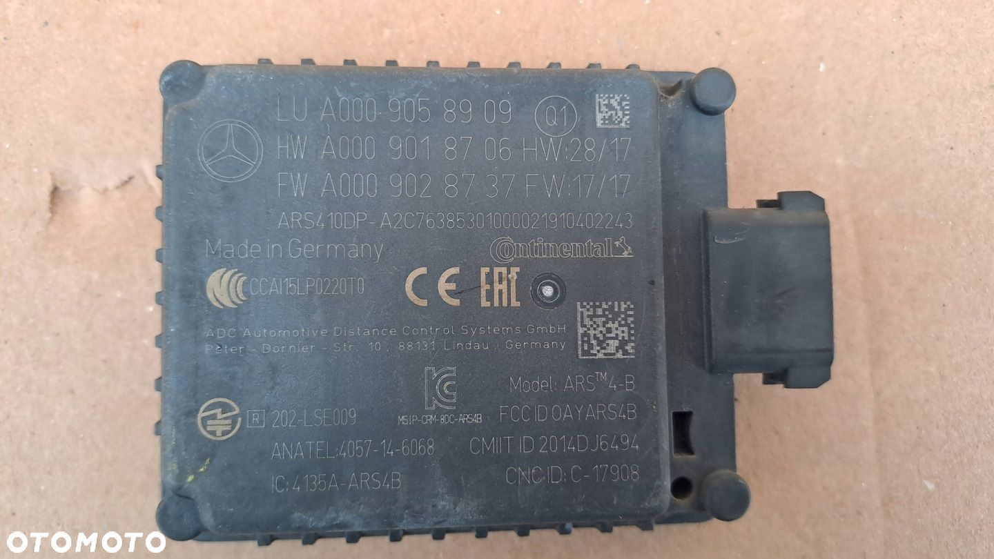 MERCEDES RADAR SENSOR DISTRONIC ACC A0009058909 W213 W238 W222 C238 A238 - 3