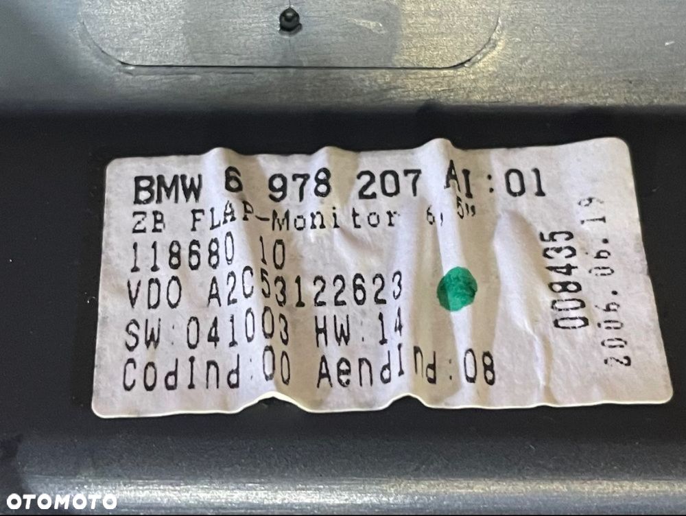 6978207 wyświetlacz ekran bmw 1 e87 - 4
