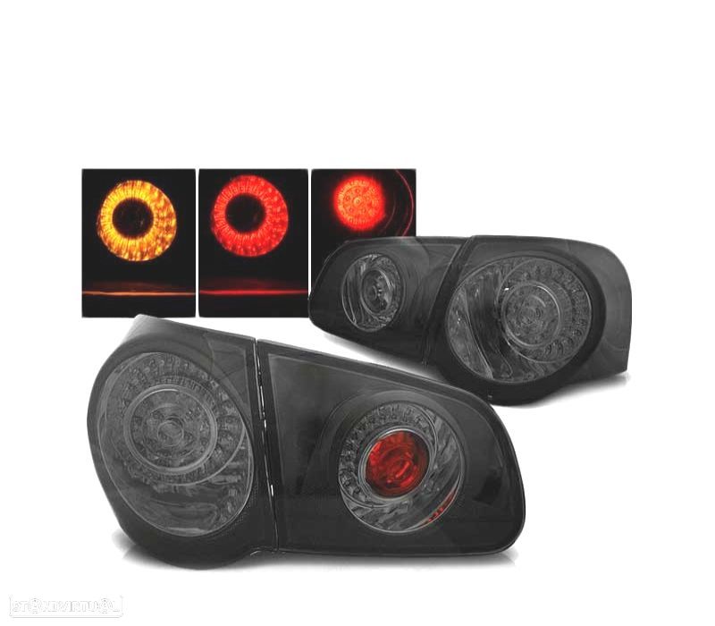 FAROLINS VOLKSWAGEN VW PASSAT B6 3C VARIANT 05-10 LED FUMADOS - 2