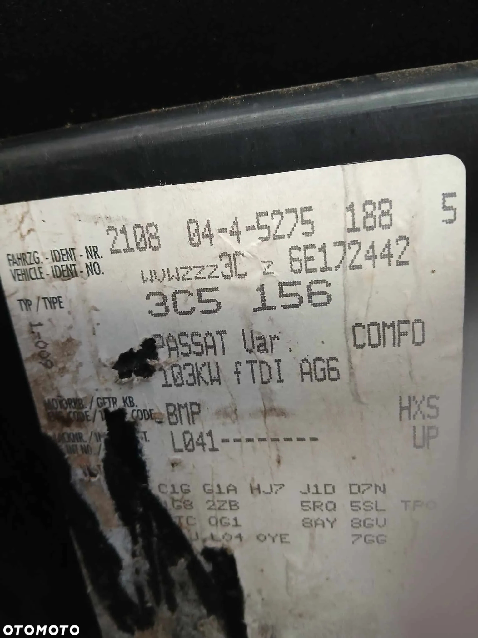 Volkswagen Passat B6 Kombi Zderzak tylny kod L041 - 6