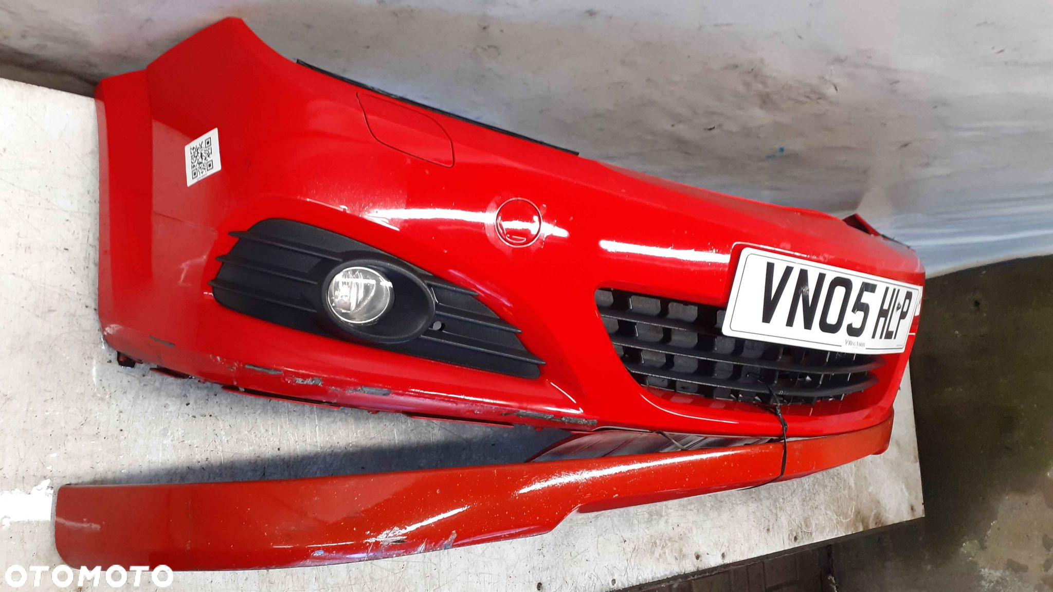 } ZDERZAK PRZÓD PRZEDNI OPEL ASTRA H 3 III GTC Y547 CZERWONY HALOGENY DOKŁADKA! - 4