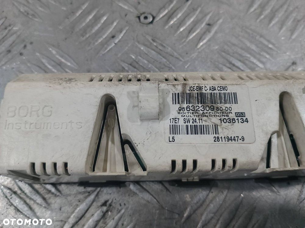 WYŚWIETLACZ CITROEN C5 FL 9663230980 - 3