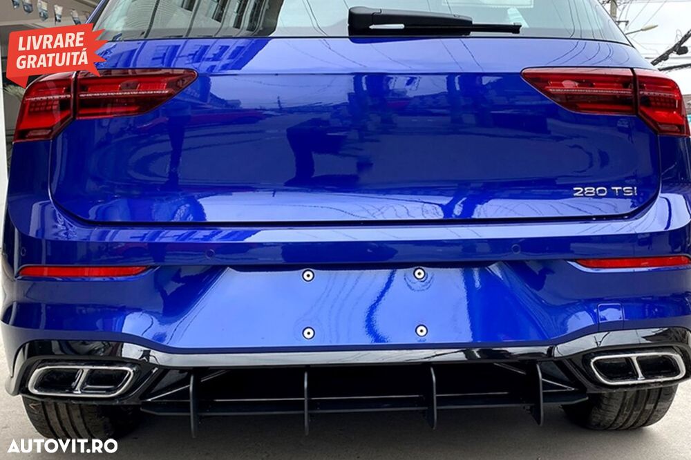 Extensie Difuzor Bara Spate VW Golf 8 Hatchback Mk8/MQB (2020-Up)- livrare gratuita - 4