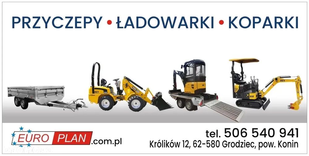 NEX Waga 2740kg YANMAR power + Przyczepa! - 2