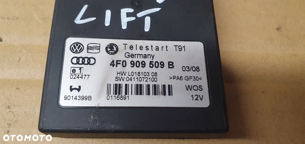 Moduł sterownik webasto Audi A8 D3 4F0909509B - 6