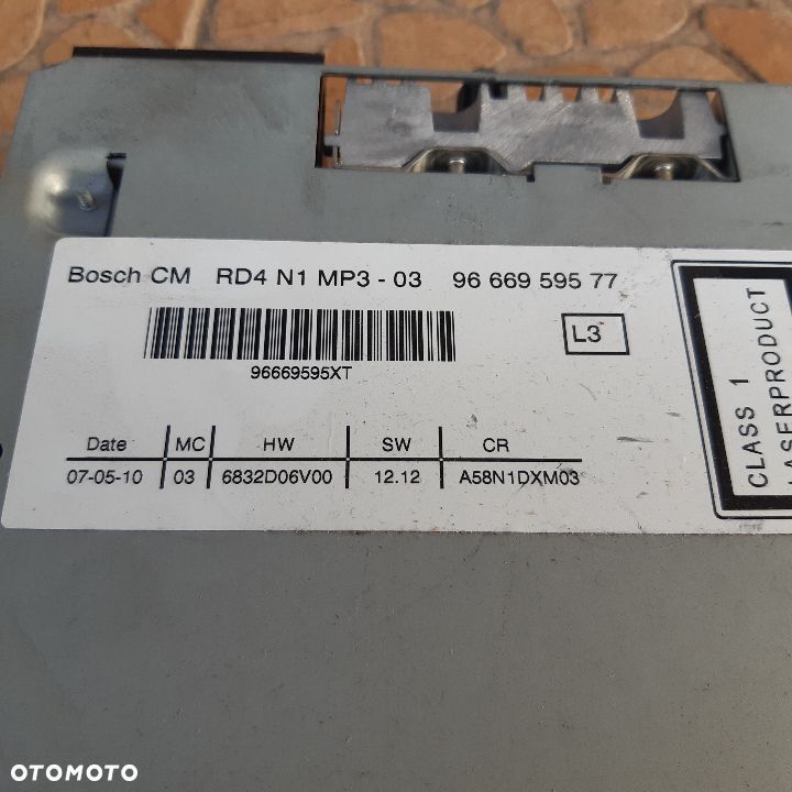 Peugeot Citroen radio 9666959577 - 2