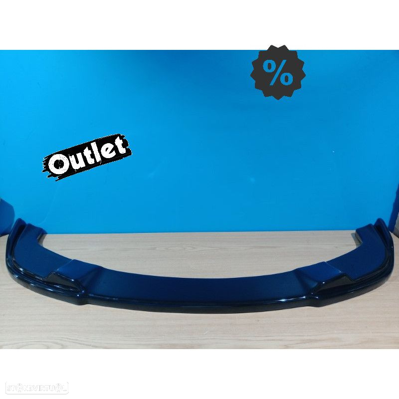 C010791C3 SPOILER LIP BMW E60 E61 07-09 LOOK M5 PRETO BRILHANTE - 4