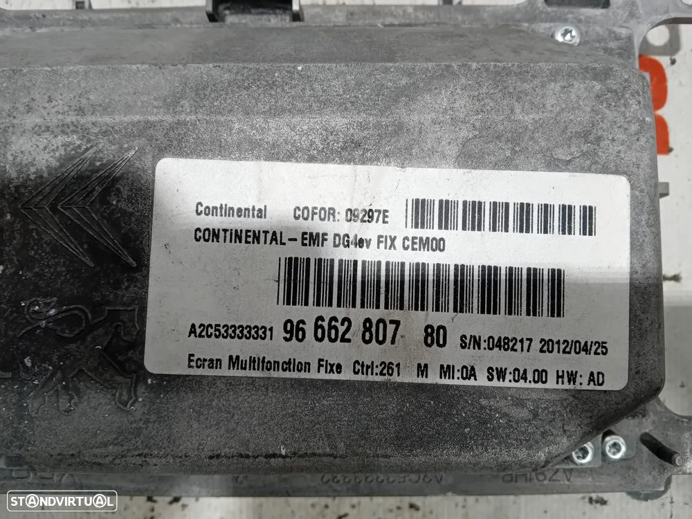 Display Ecrã Peugeot 508 9666280780 Original - 4