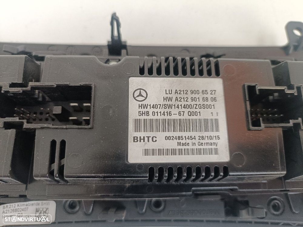 Comando / Botão De Sofagem / Climatronic Mercedes-Benz E-Class (W212) - 3