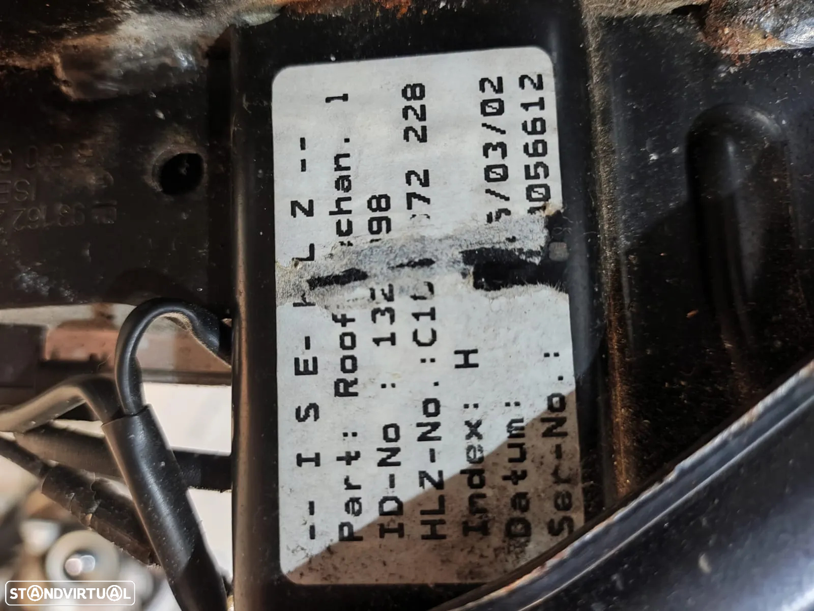 Capota Eletrica Original GMOpel Tigra B 1320099 1320098 - 12