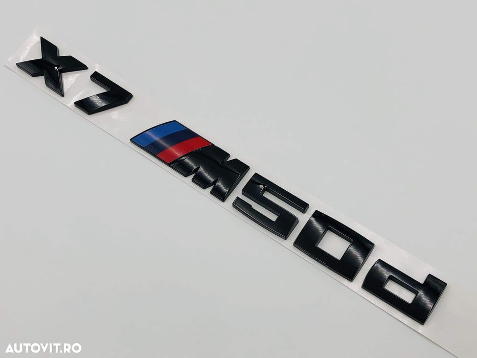 Emblema BMW X7M50d negru - 3