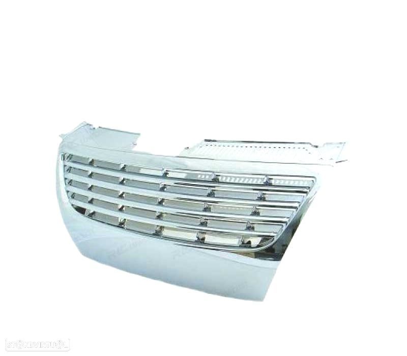 GRELHA FRONTAL SEM SÍMBOLO VOLKSWAGEN VW PASSAT 05-10 CROMADA SEM PDC - 3