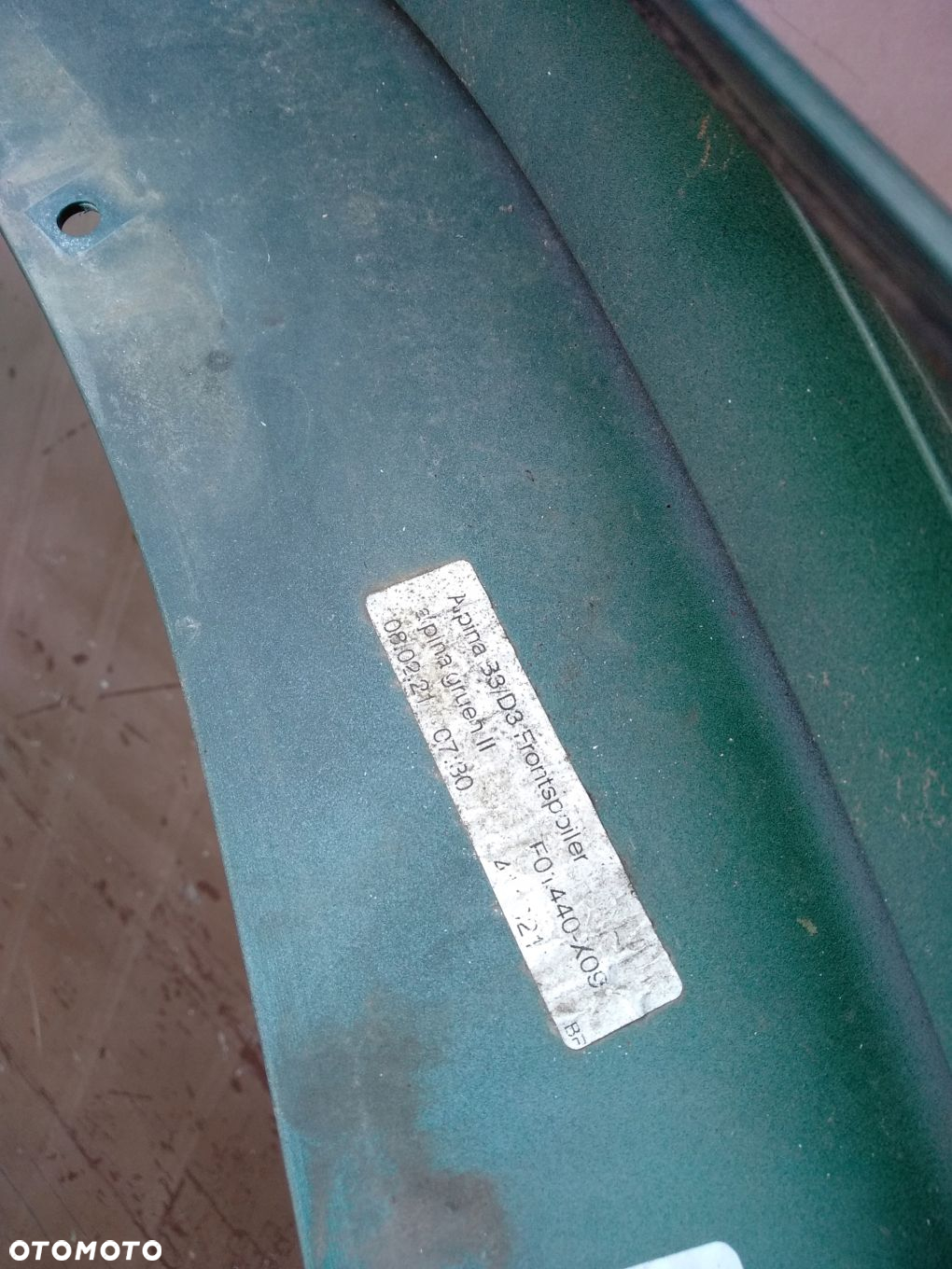 Dokładka spoiler zderzaka BMW G20 B3 D3 ALPINA - 9