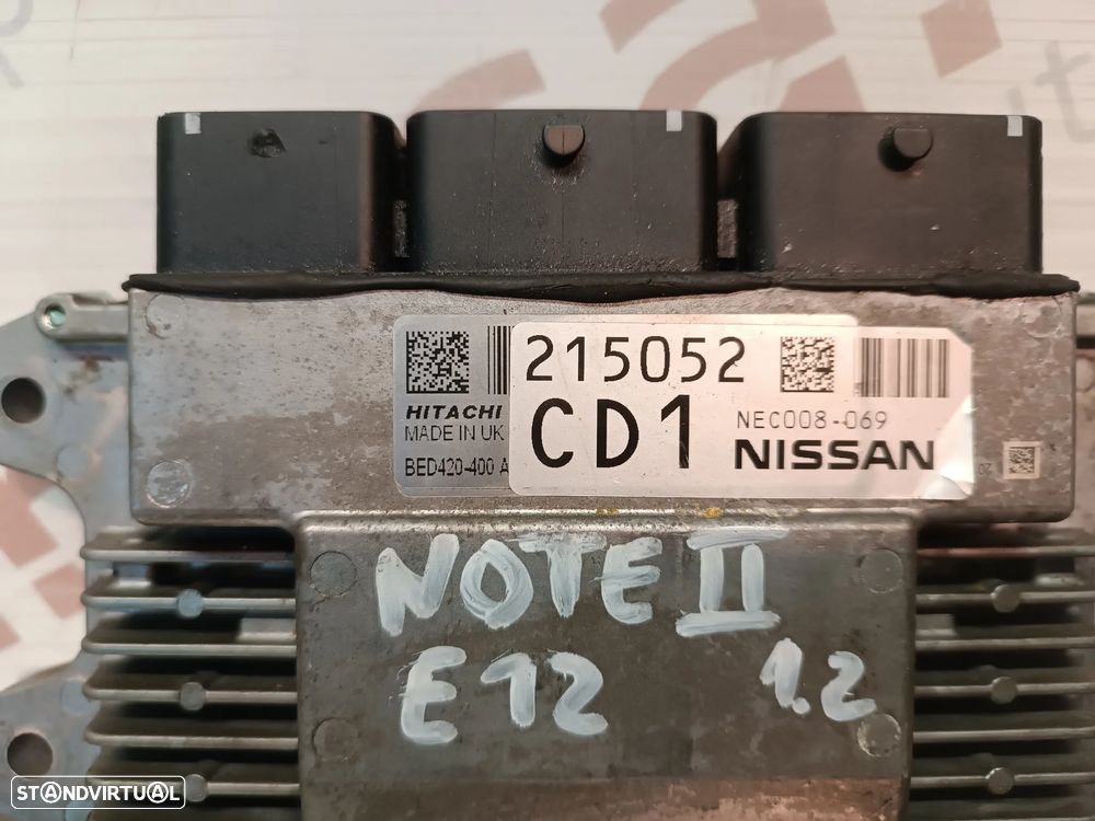 UNIDADE / CENTRALINA DO MOTOR NISSAN NOTE II E12 1.2 BED420-400 NEC008-069 - 2