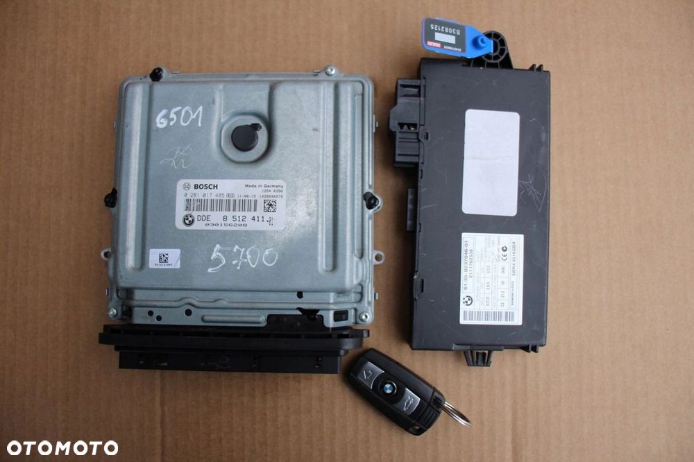 Zestaw startowy komputer sterownik CAS BMW n57 4.0D 306KM DIESEL 8512411 - 1