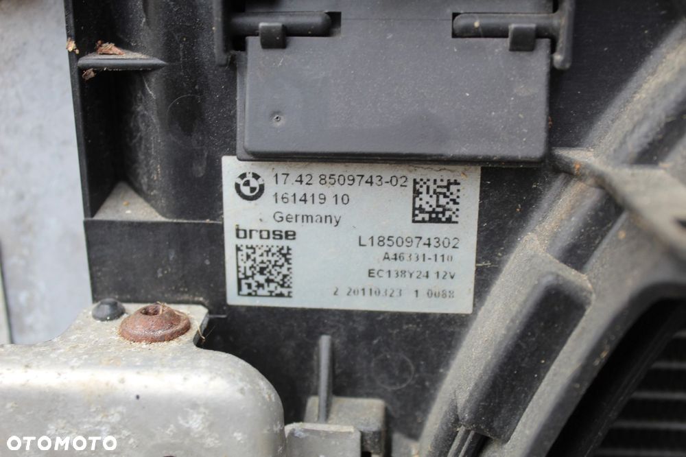 WENTYLATOR CHŁODNICY BMW F01 F02 F04 F06 F07 F10 F11 F12 F13 8509743 N63B44 - 2