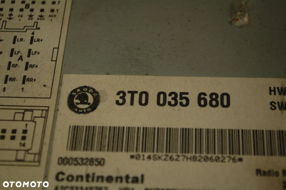 RADIO NAWIGACJA GPS 3T0035860 SKODA SUPERB II - 5