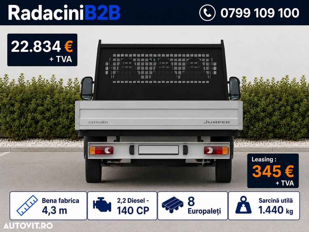 Citroën Jumper bena Scattolini fabrica 4.3M | 1.440 KG | 140 CP | STOC - 7