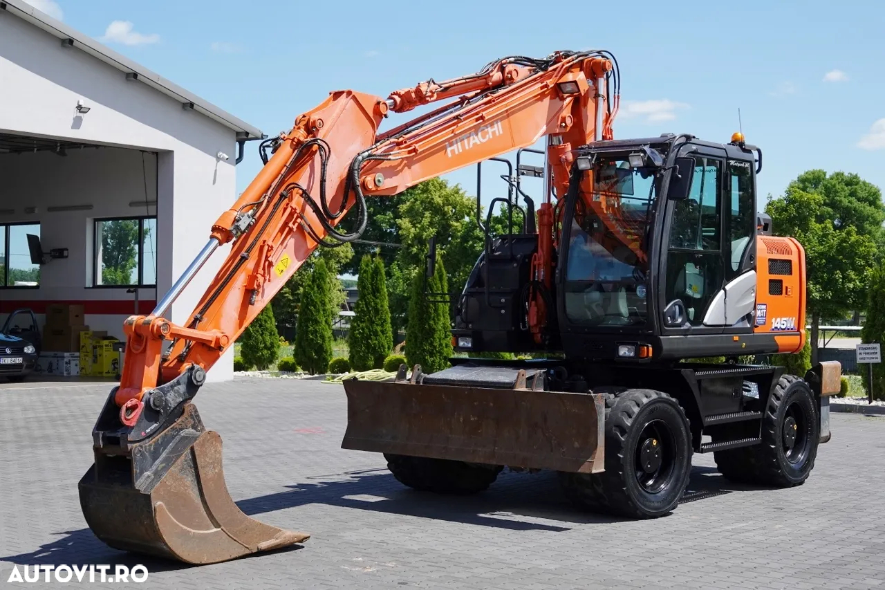 Hitachi 145W / EXCAVATOR PE ROȚI / 2019 / CAMERĂ / CONTRACT DE SERVICE POST-SERVICE - 3