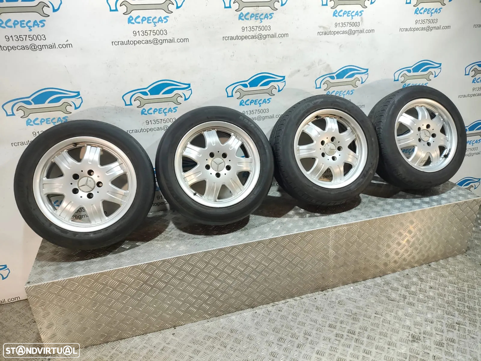 Jantes 16 Polegadas Originais Mercedes Benz - 5x112 - A1714010902 - CLK SLK R170 R171 Class C W202 W203 - 8