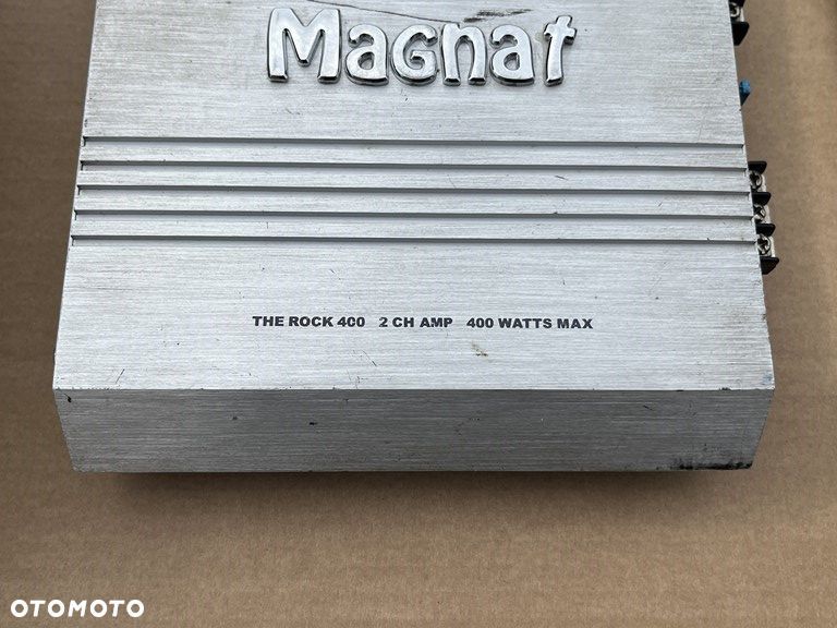 WZMACNIACZ SAMOCHODOWY KENWOOD KAC 644 MAGNAT THE ROCK 400 KABLE KOMPLET OKABLOWANIE - 9