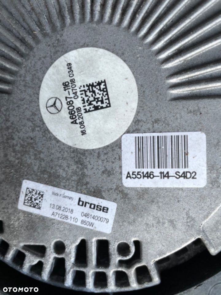 MERCEDES ml 166 GL GLS x klasa w470 silnik wentylatora a0999064000 silnik 850w - 6