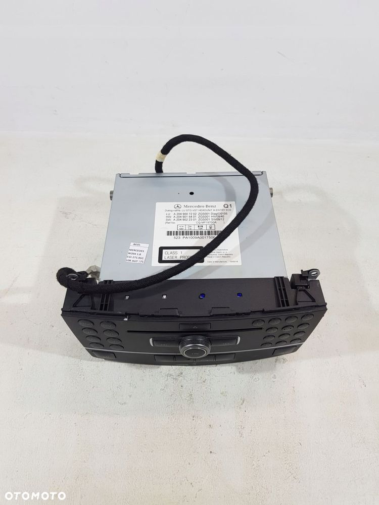wyświetlacz nawigacja radio a2046801231 mercedes c-klasa w204 1.8 cgi kpl - 3