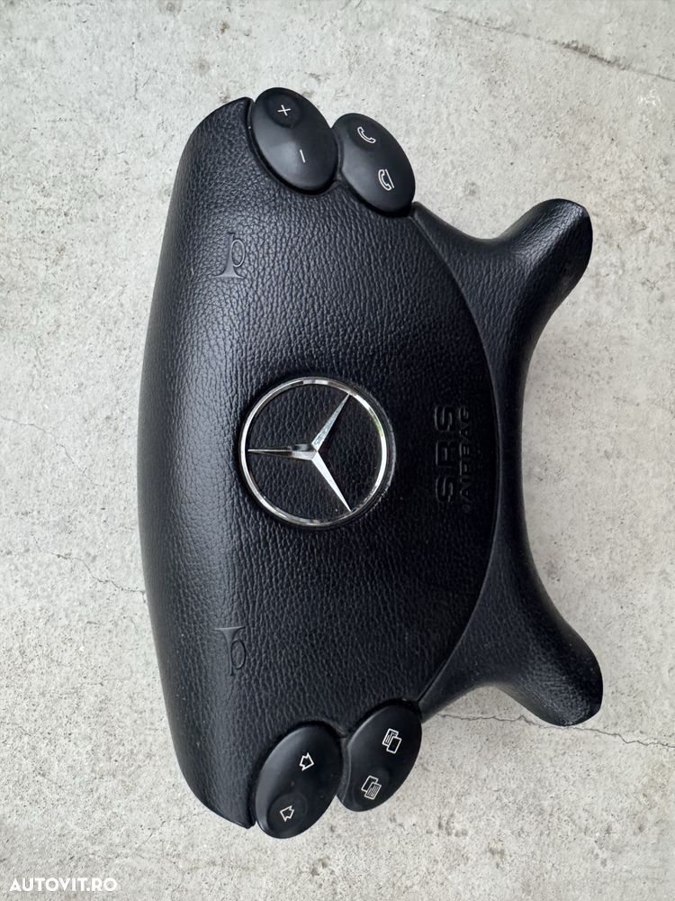 Airbag volan negru Mercedea Benz CLS w219 E W211 CLK facelift - 3