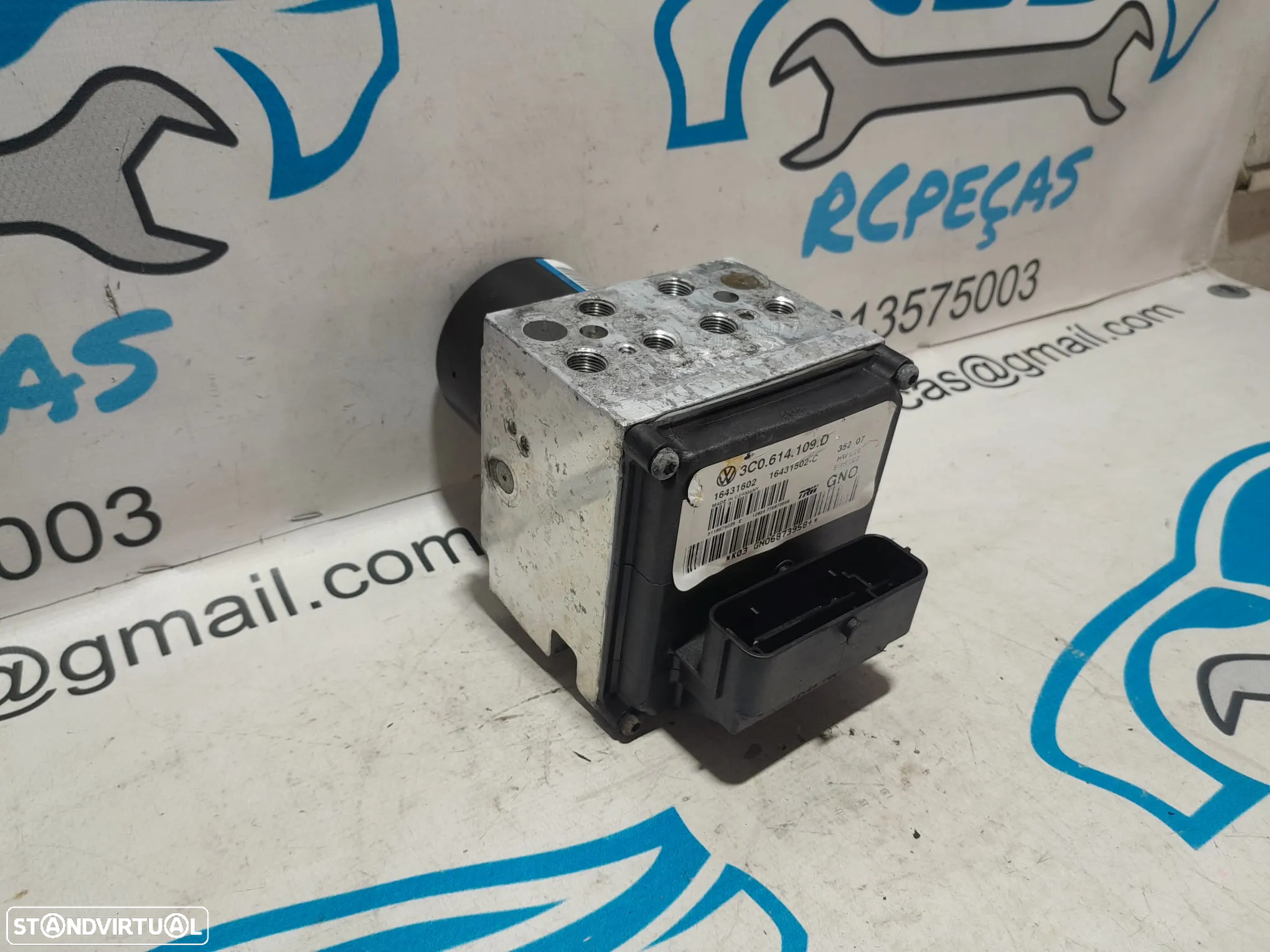 ABS MODULO BLOCO HIDRAULICO VW VOLKSWAGEN PASSAT B6 2.0 TDI 16V 140CV BKP 3C0614109D 16431502C 16431602 - 5