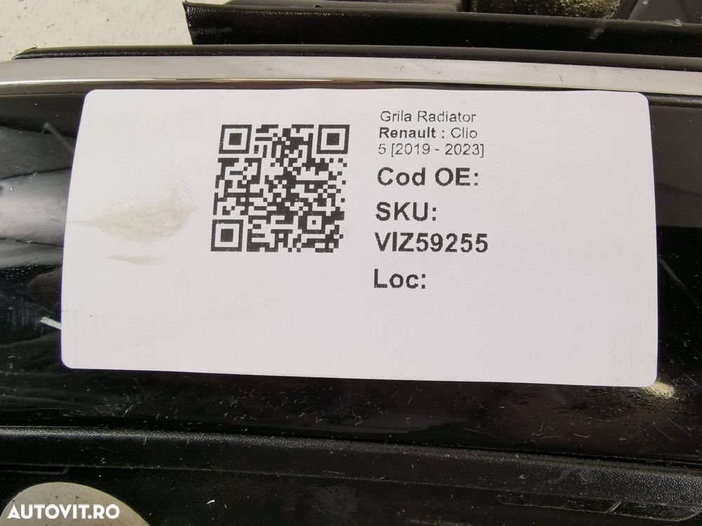Grila Radiator Renault  Clio 5 2019 2020 2021 2022 2023 Original In St - 8