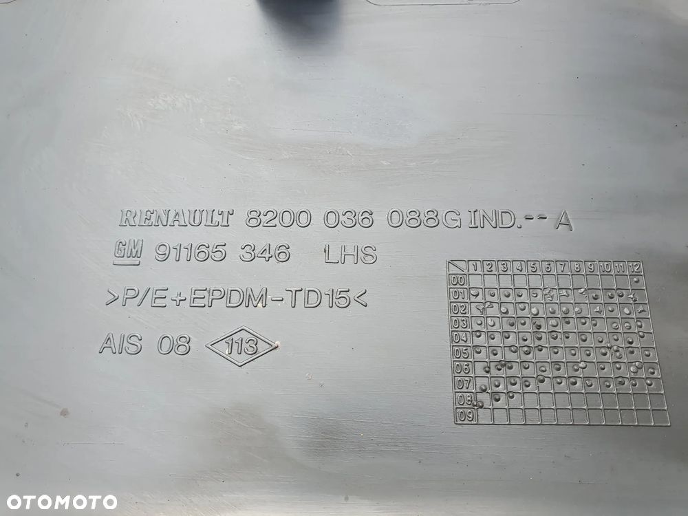 LISTWA DRZWI LEWY PRZÓD RENAULT TRAFIC 8200036088 - 3