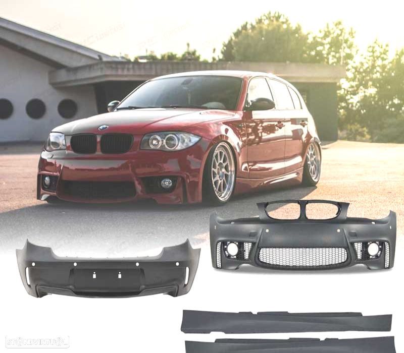 KIT CARROÇARIA BMW E87 LOOK 1M PDC - 1