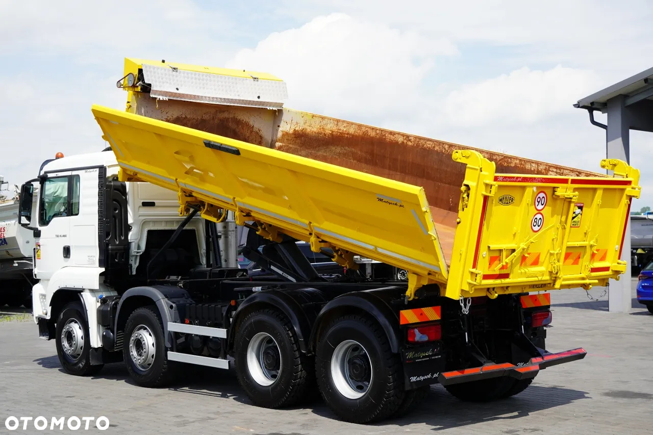 MAN TGS 41.460 / 8x8 / WYWROTKA / 2 STRONNA / BORDMATIC / HYDROBURTA / MEILLER KIPER /  / OPONY 100% / EURO 6 / 2017 R / SPROWADZONA - 3