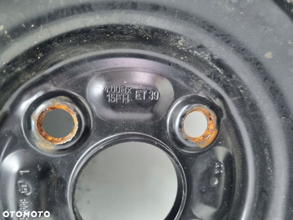 KOŁO DOJAZDOWE Toyota Yaris II dojazdówka 125/70 D15 R15 4x100 2150669 - 3