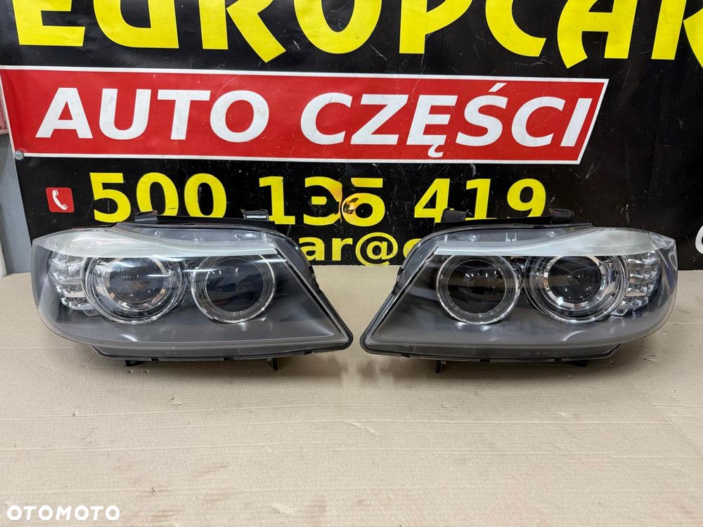 BMW 3 E90 E91 LCI LIFT 09-11 LAMPY PRZÓD BIXENON 7202583 7202584 KOMPLETNE - 1