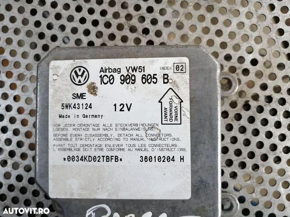 Calculator Modul Airbag VW Passat B5 B5.5 Calculator Modul Airbag VW Passat B5 B5.5 - 3