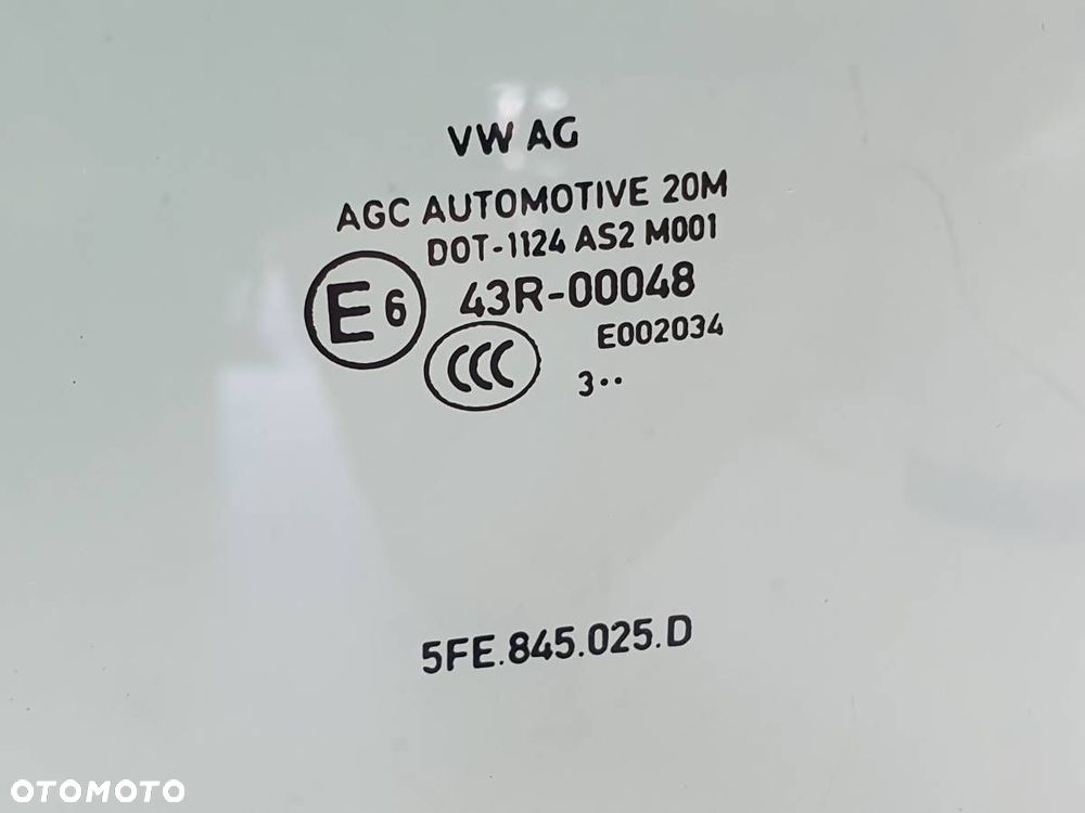 SZYBA DRZWI TYŁ TYLNA LEWA SEAT LEON IV 5FE845025D - 2