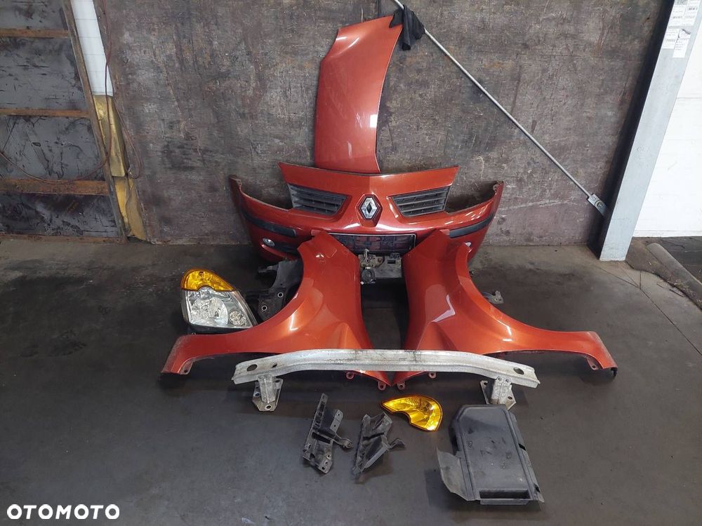 KOMPLETNY PRZÓD MASKA ZDERZAK BŁOTNIKI LAMPA PAS RENAULT MODUS I - 1