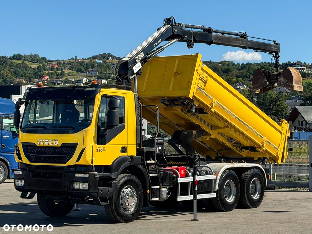 Iveco Trakker 360 Wywrotka 4,90 m * HIAB 122 B-2 HIDUO + PILOT * Bordmatic * 6x4 - 2