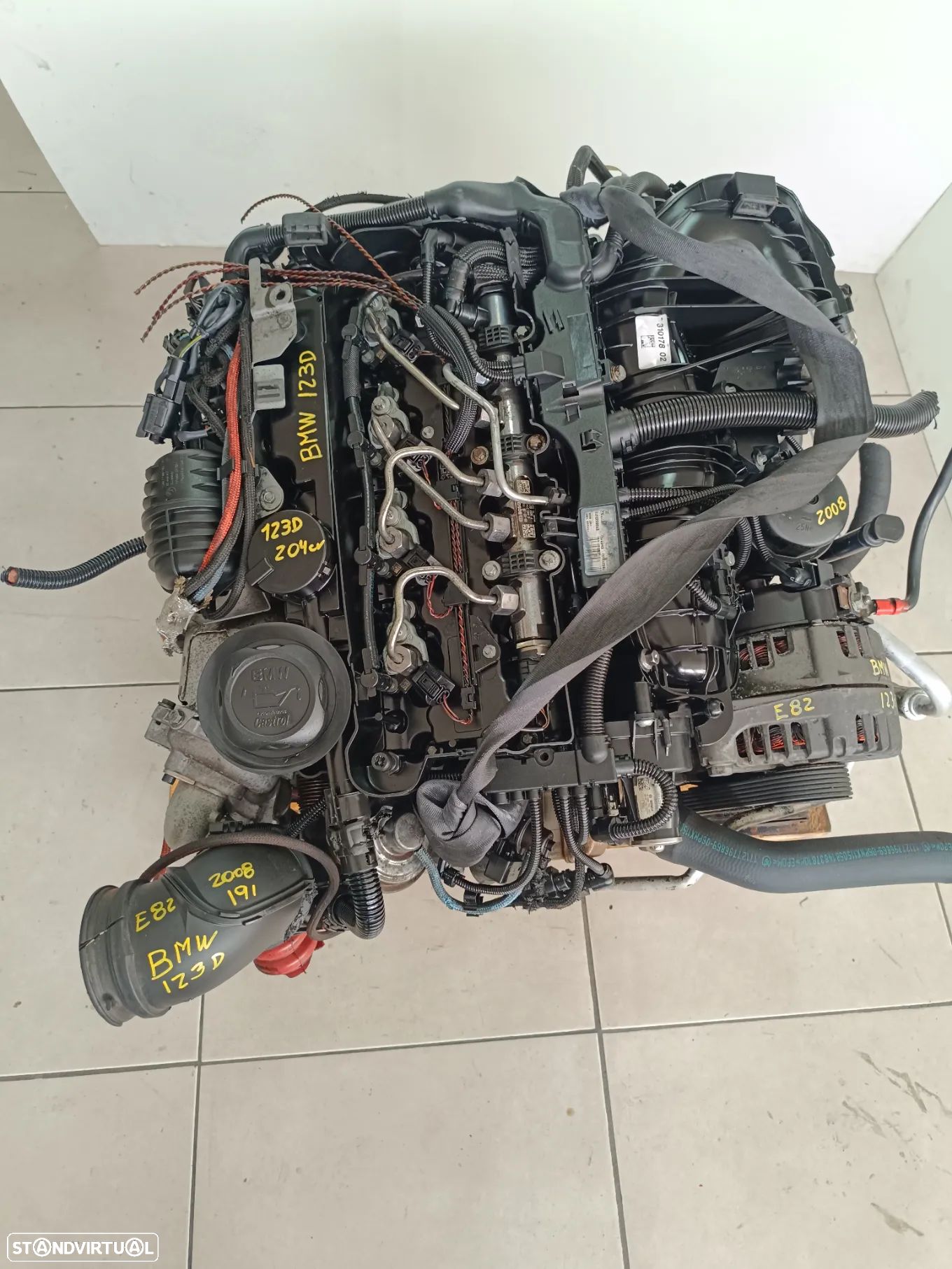 Motor BMW 123D bi-turbo 204cv  N47 caixa 6 velocidades GS6-53DZ JGG - 1