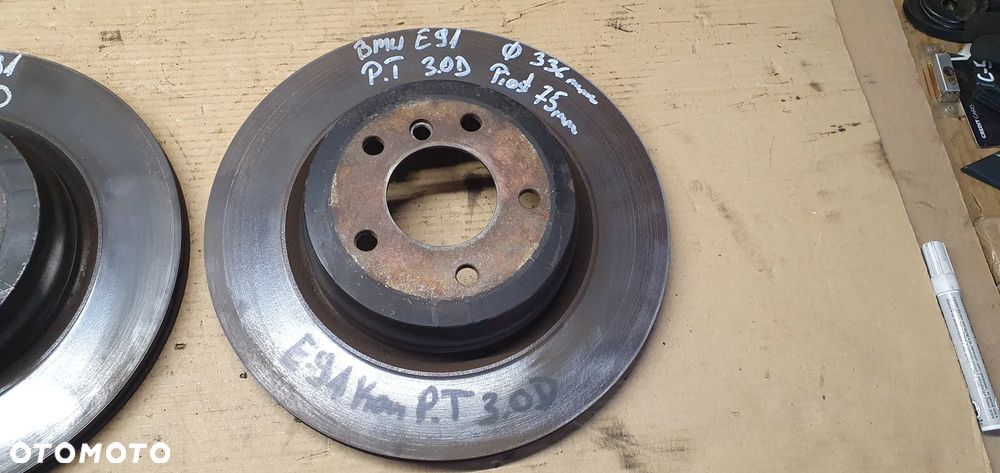 Tarcze hamulcowe tył tylne BMW E91 3.0D 335mm - 6